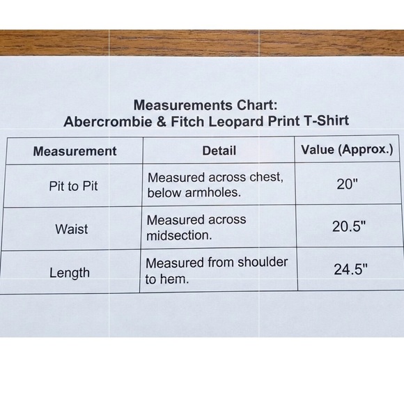 Abercrombie & Fitch Gray Leopard Print Tee with Striped Neckline - Picture 11 of 13